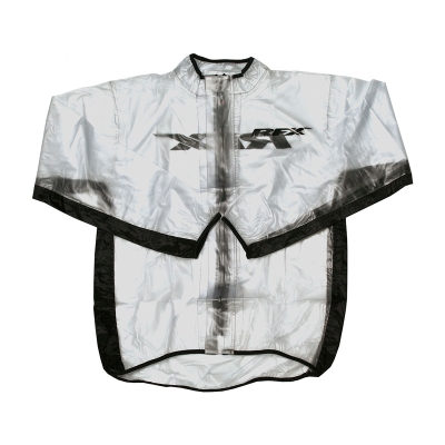 Chaqueta impermeable RFX Sport (transparente/negro). talla adulto S - motoscamaralweb.com