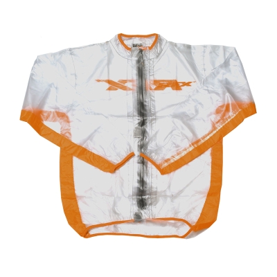 Chaqueta impermeable RFX Sport (transparente/naranja). talla adulto 3XL - motoscamaralweb.com