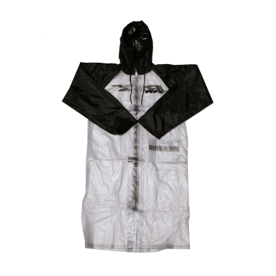 Impermeable RFX Race largo (transparente/negro). talla adulto grande - motoscamaralweb.com