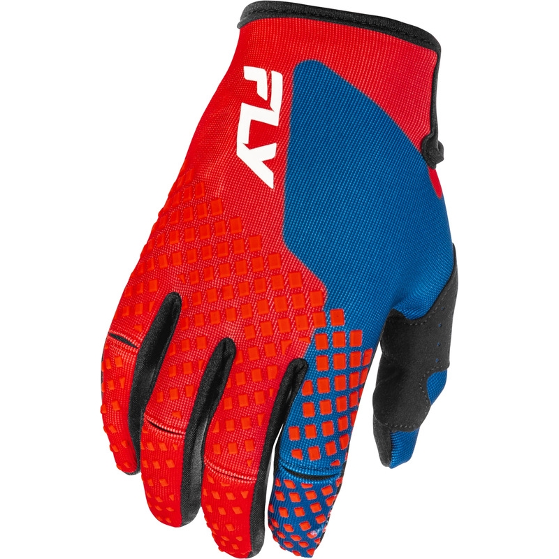 Guantes infantiles FLY RACING Kinetic - rojo/blanco/azul - motoscamaralweb.com