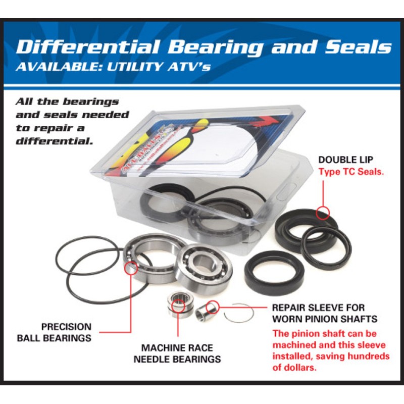 Kit ALL BALLS de rodamientos y retenes del diferencia Can-Am - motoscamaralweb.com Kit ALL BALLS de rodamientos y retenes del diferencia Can-Am - motoscamaralweb.com
