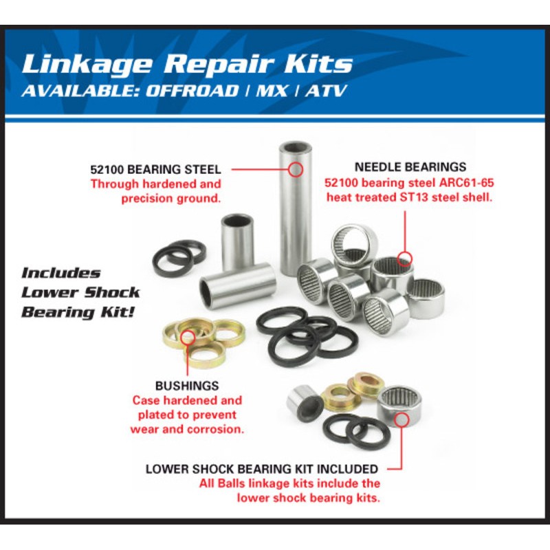 Kit de rodamientos. retenes y casquillos de bieleta ALL BALLS 27-1094 - motoscamaralweb.com Kit de rodamientos. retenes y casquillos de bieleta ALL BALLS 27-1094 - motoscamaralweb.com