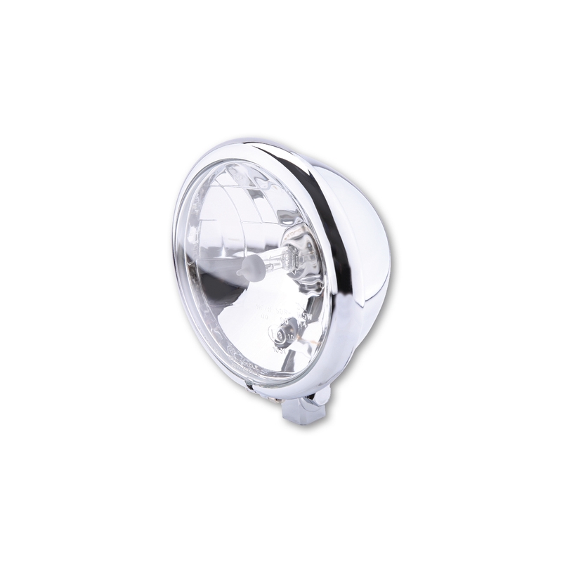 Faro delantero HIGHSIDER smart Bates Style - 5 3/4 inch - cromado - 1 pieza - motoscamaralweb.com