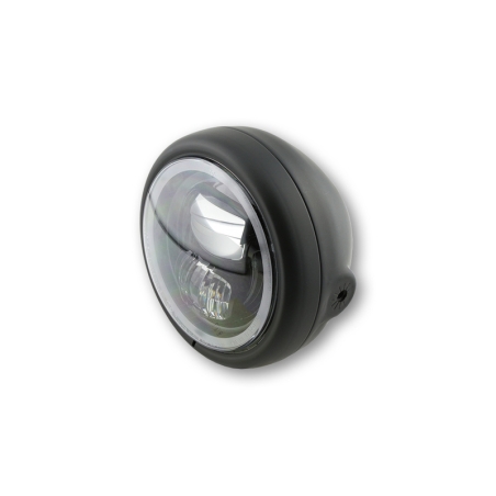 Faro delantero LED HIGHSIDER pro Pecos Type 7 - 5 3/4 inch - negro - motoscamaralweb.com