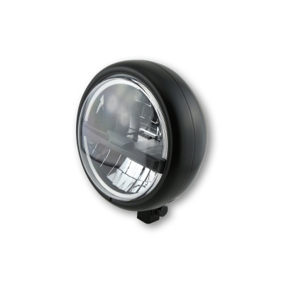 Faro delantero LED HIGHSIDER pro Pecos Type 5 - 5 3/4 inch - negro - motoscamaralweb.com