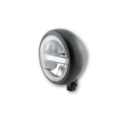 Faro delantero LED HIGHSIDER pro Pecos Type 6 - 5 3/4 inch - negro - motoscamaralweb.com