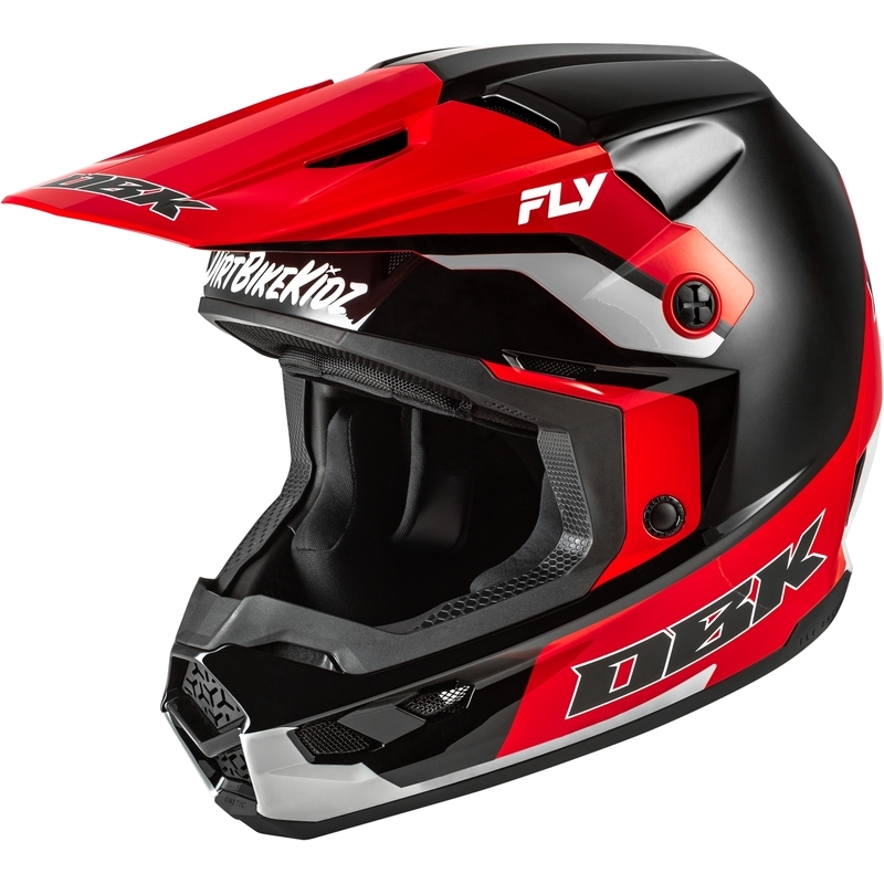 Casco FLY RACING Kinetic Special Edition DBK - negro/rojo/gris - motoscamaralweb.com