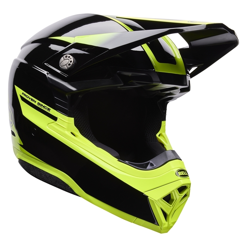 Casco BELL Moto-10 Mips - Fade Black Yellow - motoscamaralweb.com