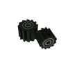 Rodillo de palas cadena 32 mm. negro - motoscamaralweb.com