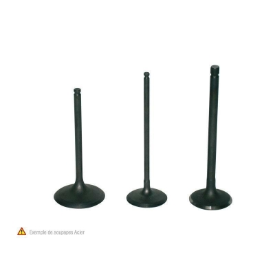 Válvula de acero Prox Ø23.50 longitud 95.65 Øcuello 5.00 escape - motoscamaralweb.com