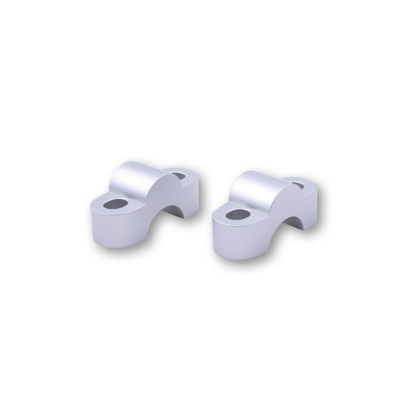 Alzas de manillar LSL Ø22.2mm +15mm - Plata - motoscamaralweb.com