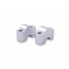 Alzas de manillar LSL Ø22.2mm +25mm - Plata - motoscamaralweb.com