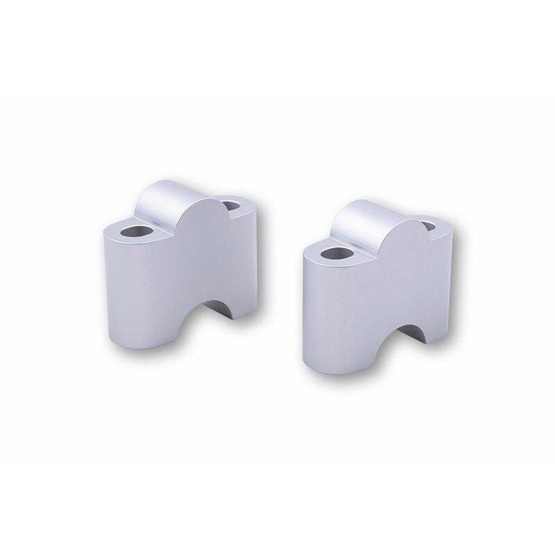 Alzas de manillar LSL Ø22.2mm +35mm - Plata - motoscamaralweb.com