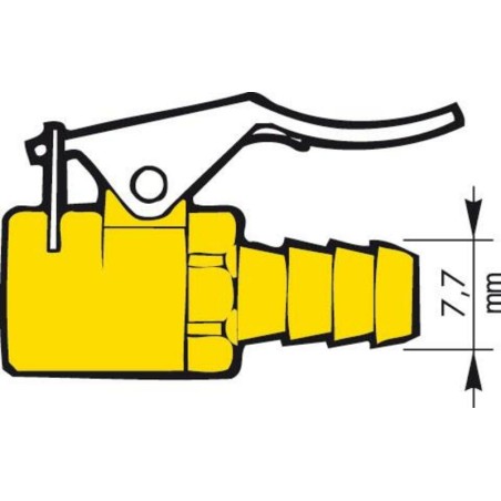 Conector inflador de válvulas PROVAC tipo Schrader - motoscamaralweb.com