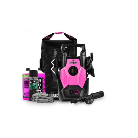Kit de lavado a presión para moto MUC-OFF (incluye productos de limpieza y protección) - motoscamaralweb.com