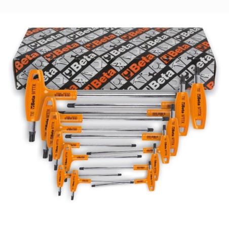 Kit BETA de 8 llaves macho curvadas con mango para tornillos Torx® - motoscamaralweb.com