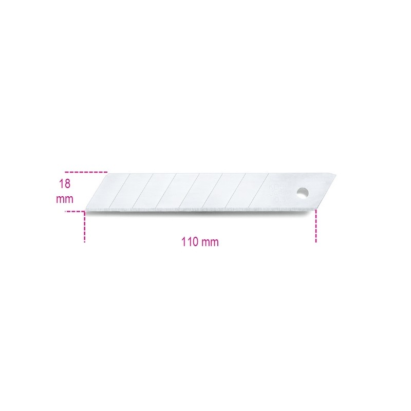 Estuche BETA de 10 láminas de recambio (18 mm) para cúter BETA (ref. 1771BM) - motoscamaralweb.com Estuche BETA de 10 láminas de recambio (18 mm) para cúter BETA (ref. 1771BM) - motoscamaralweb.com