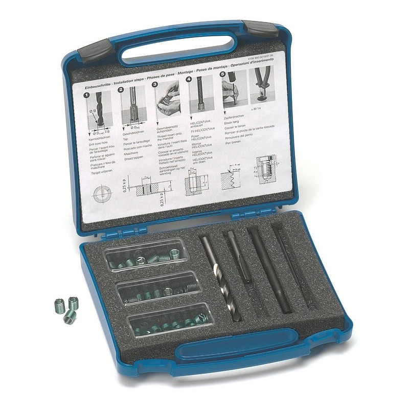 Kit de reparación de roscas HELICOIL Helicoil Plus M5 x 0.80 - motoscamaralweb.com Kit de reparación de roscas HELICOIL Helicoil Plus M5 x 0.80 - motoscamaralweb.com