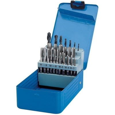 Caja de machos de roscar y brocas métrico DRAPER 28uds - motoscamaralweb.com
