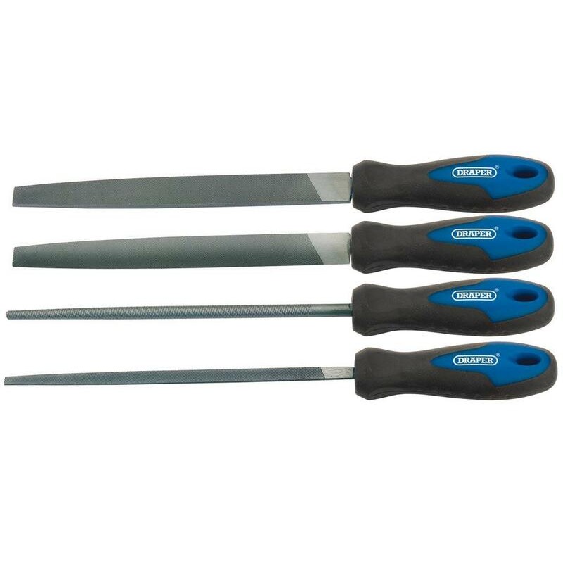 Juego de 4 limas planas DRAPER 200mm - motoscamaralweb.com Juego de 4 limas planas DRAPER 200mm - motoscamaralweb.com
