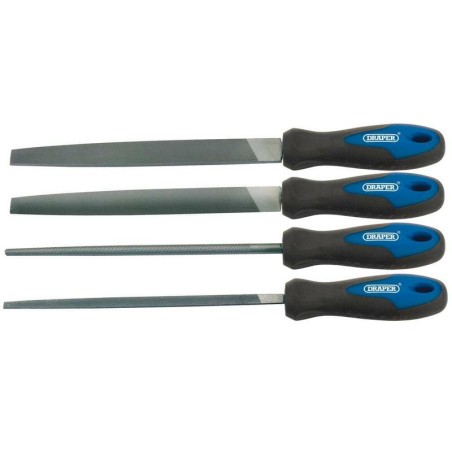 Juego de 4 limas planas DRAPER 200mm - motoscamaralweb.com