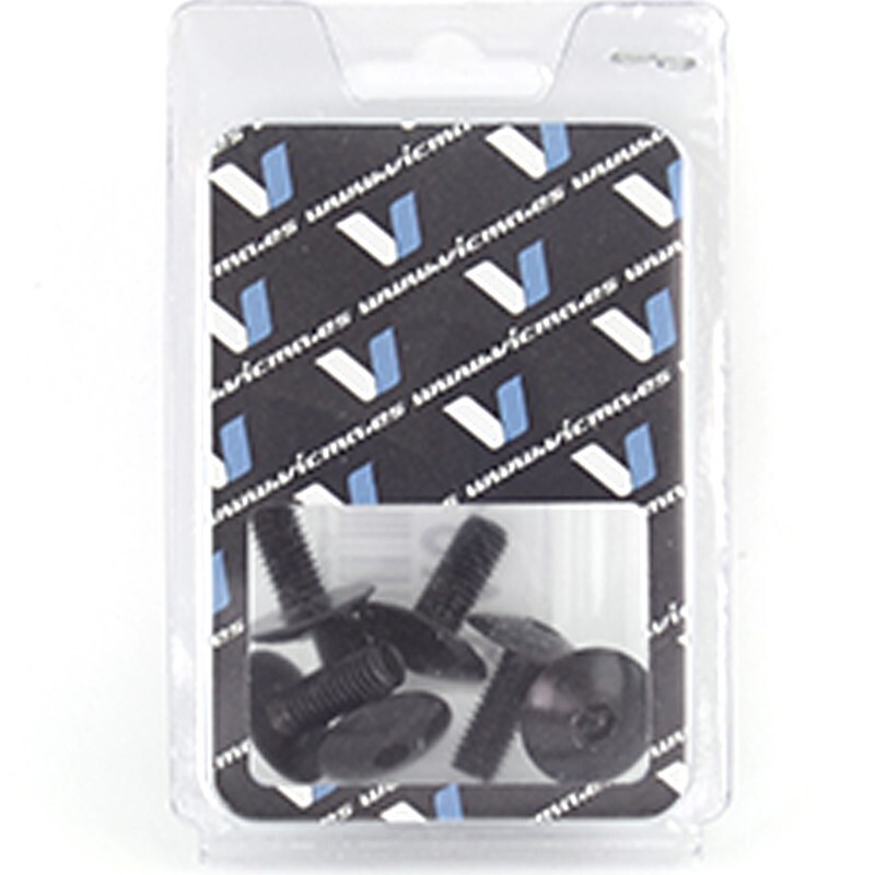 Kit 6 tornillos allen cabeza alomada M6x15mm negro V PARTS - motoscamaralweb.com Kit 6 tornillos allen cabeza alomada M6x15mm negro V PARTS - motoscamaralweb.com