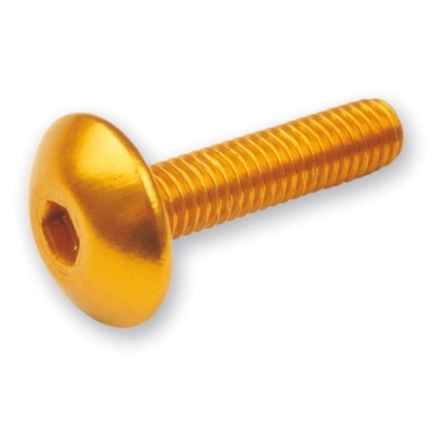Kit 6 tornillos allen cabeza alomada M5x20 oro V PARTS - motoscamaralweb.com