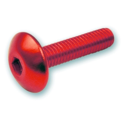 Kit 6 tornillos allen cabeza alomada M5x20 rojo V PARTS - motoscamaralweb.com