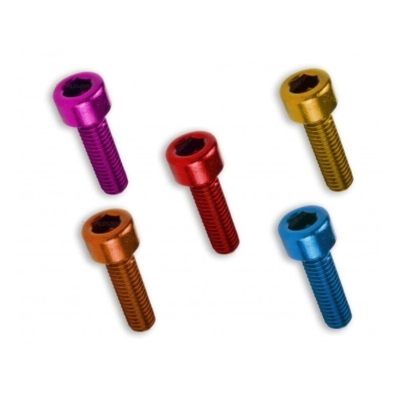 Kit 6 tornillos allen cabeza cilindrica M6x30 azul V PARTS - motoscamaralweb.com