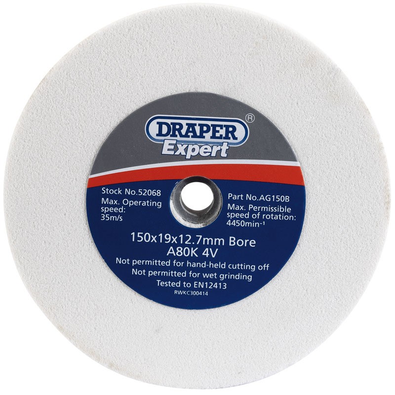Muela abrasiva DRAPER Ø150mm grano 80- motoscamaralweb.com Muela abrasiva DRAPER Ø150mm grano 80- motoscamaralweb.com