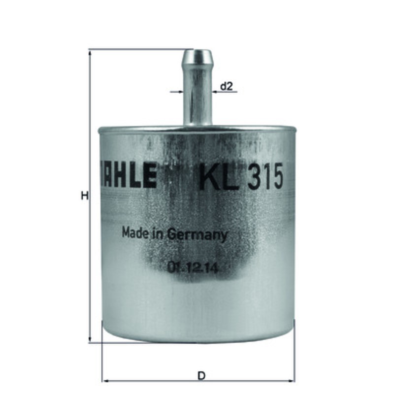 Filtro de gasolina Mähle BMW G650 Ø8mm KL315 - motoscamaralweb.com