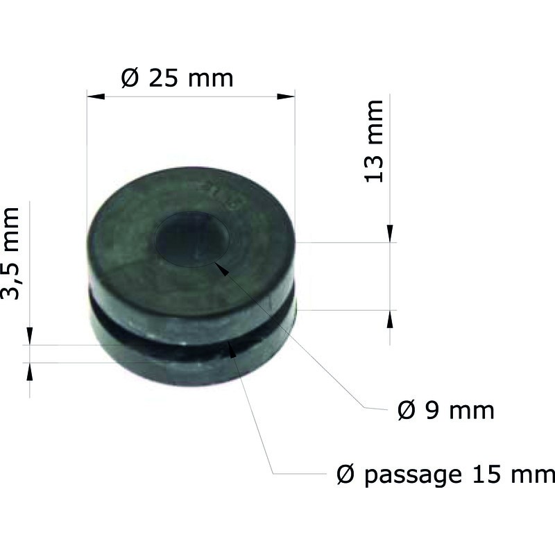 Silentblock Honda CR125R 83/Protector radiador 19051-KA3-710 GRM-106/10 (Juego de 10) - motoscamaralweb.com Silentblock Honda CR125R 83/Protector radiador 19051-KA3-710 GRM-106/10 (Juego de 10) - motoscamaralweb.com
