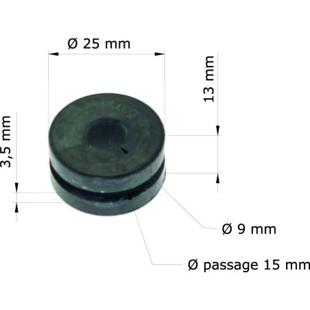Silentblock Honda CR125R 83/Protector radiador 19051-KA3-710 GRM-106/10 (Juego de 10) - motoscamaralweb.com