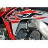 Protectores de radiador aluminio rojo AXP Honda AX1336 - motoscamaralweb.com