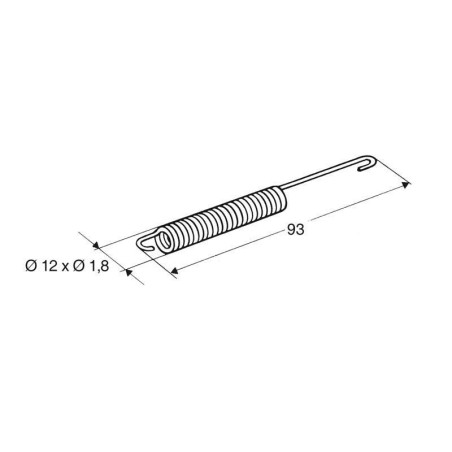 Muelle para caballete lateral BUZZETTI - motoscamaralweb.com