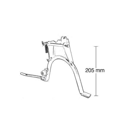 Caballete central completo BUZZETTI - motoscamaralweb.com