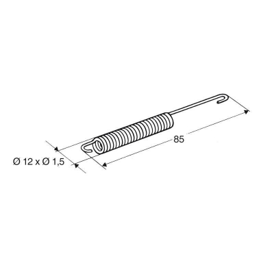 Muelle para caballete lateral /motor Minarelli BUZZETTI - motoscamaralweb.com