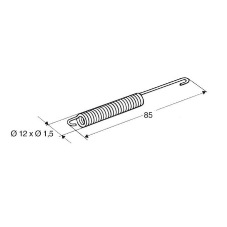 Muelle para caballete lateral /motor Minarelli BUZZETTI - motoscamaralweb.com