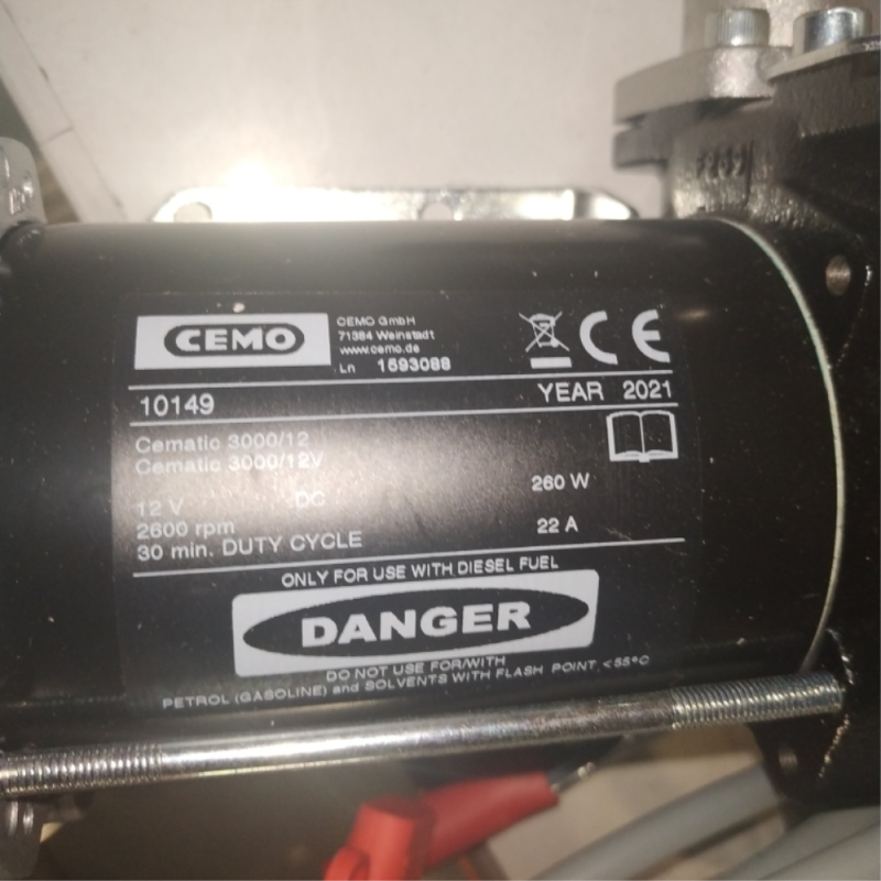 BOMBA DEPOSITO COMBUSTIBLE 12V 40L/MIN (PARA DEPOSITO REF. 90355298 / BOMBA DEPOSITO COMBUSTIBLE 12V 40L/MIN (PARA DEPOSITO REF. 90355298 /