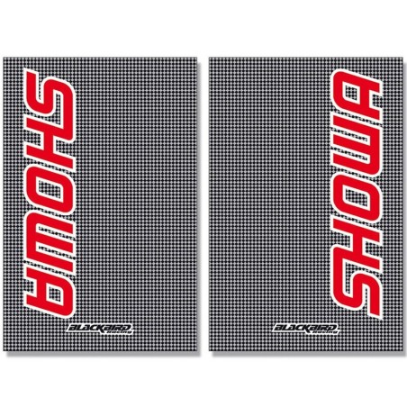 Adhesivos de horquilla Blackbird look carbono Showa 5015S - motoscamaralweb.com