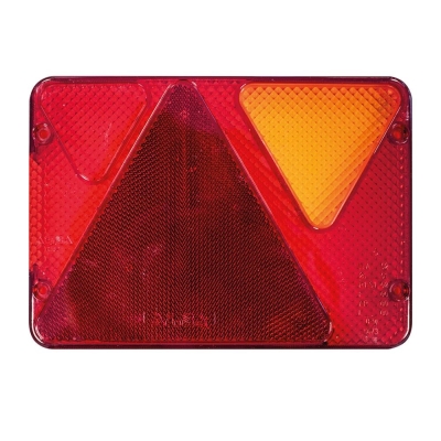 PLASTICO PILOTO TRASERO 4 F DERECHO S/LAMPARA 188X135X51 MM- motoscama