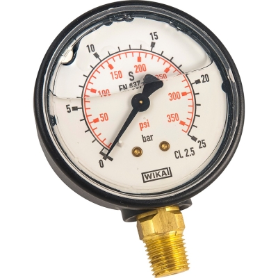 MANOMETRO GLICERINA 63MM 1/4' C RADIAL- motoscamaralweb.com