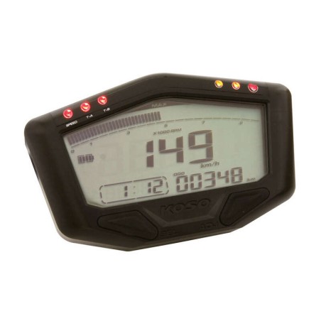 Marcador universal KOSO DB-02 con bateria interna BA022W00 - motoscamaralweb.com
