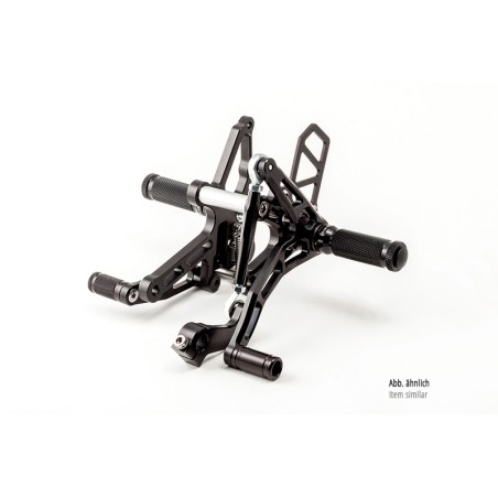 Estriberas retrasadas negras Z750 /R ´07- / Z1000 ´07- LSL 110K124 - motoscamaralweb.com