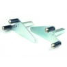 Soportes pivotantes para caballete delantero bajo la horquilla - motoscamaralweb.com