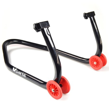 Caballete delantero moto BIHR – Universal en negro y rojo - motoscamaralweb.com