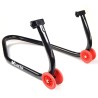 Caballete delantero moto BIHR – Universal en negro y rojo - motoscamaralweb.com