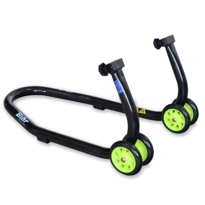 Caballete delantero moto BIHR – Universal en negro y amarillo - motoscamaralweb.com