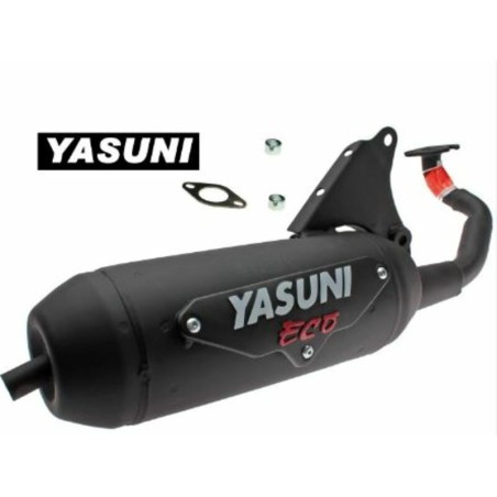 Escape tipo original Yasuni Minarelli Horizontal AC/LC 2T Aerox / Jog / SR TUB010 - motoscamaralweb.com
