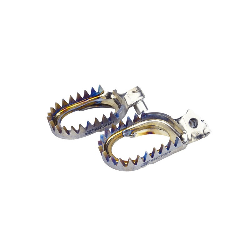 Estriberas de Titanio SCAR - motoscamaralweb.com Estriberas de Titanio SCAR - motoscamaralweb.com